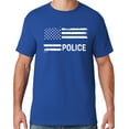 thumbnail image 1 of Buy Cool Shirts Mens Police Thin Blue Line T-shirt, 3XL Royal Blue, 1 of 3