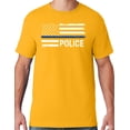 thumbnail image 1 of Buy Cool Shirts Mens Police Thin Blue Line T-shirt, XL Gold, 1 of 3