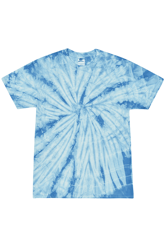 SPIDER Baby Blue Tie Dye T-shirt, Adult Medium