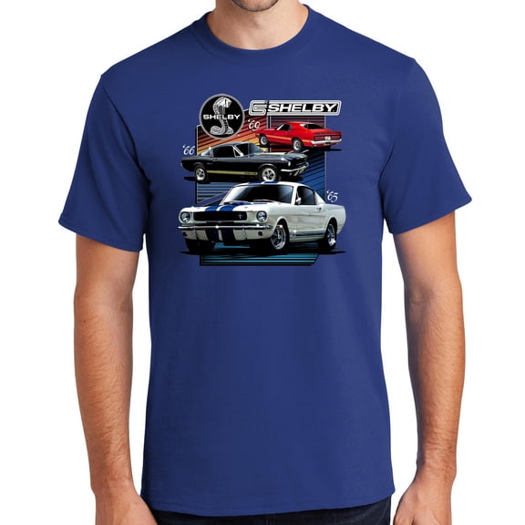 Buy Cool Shirts Various Ford Shelby Cars Cotton T-shirt, 4XL Deep Marine Blue - Tall