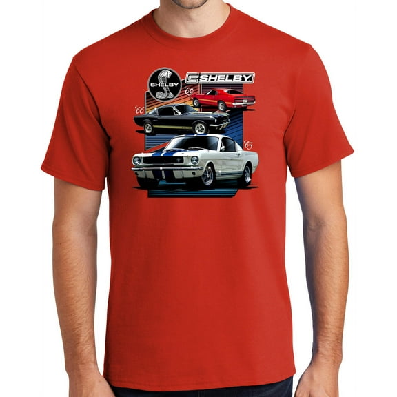 Buy Cool Shirts Various Ford Shelby Cars Cotton T-shirt, 4XL Fiery Red