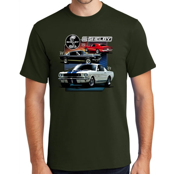 Buy Cool Shirts Various Ford Shelby Cars Cotton T-shirt, Medium Olive Green