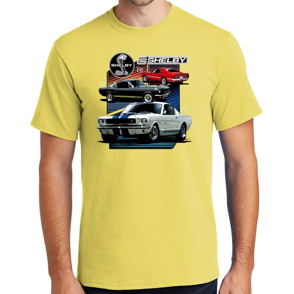 Buy Cool Shirts Various Ford Shelby Cars Cotton T-shirt, XL Yellow - Tall