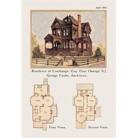 Buy Enlarge 0-587-02801-7P20x30 Residence of F. W. Coolbaugh Esquire- Paper Size P20x30