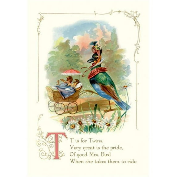 Buy Enlarge 0-587-10969-6P20x30 T is for Twins- Paper Size P20x30