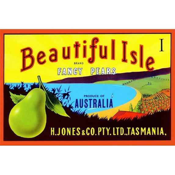 Buy Enlarge 0-587-22611-0P20x30 Beautiful Isle Brand Fancy Pears- Paper Size P20x30