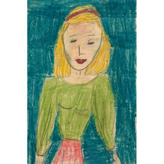 Buy Enlarge 0-587-24807-6P12x18 Girl in Green- Paper Size P12x18