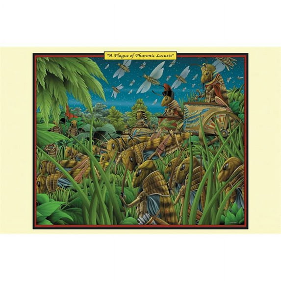 Buy Enlarge 0-587-25311-8P20x30 Plague of Pharonic Locusts- Paper Size P20x30