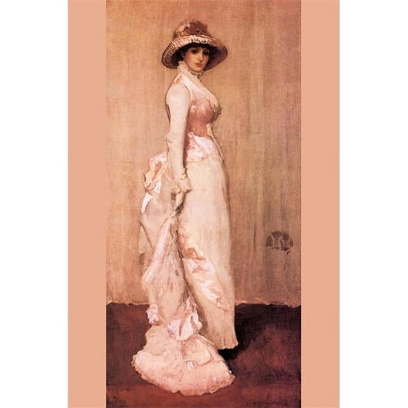 Buy Enlarge 0-587-25726-1C12X18 Nocturne in pink and gray Portrait of Lady Meux - Canvas Size C12X18