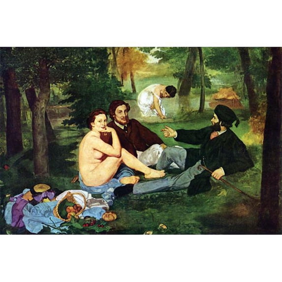 Buy Enlarge 0-587-25880-2P20x30 Luncheon on The Grass - Paper Size P20x30