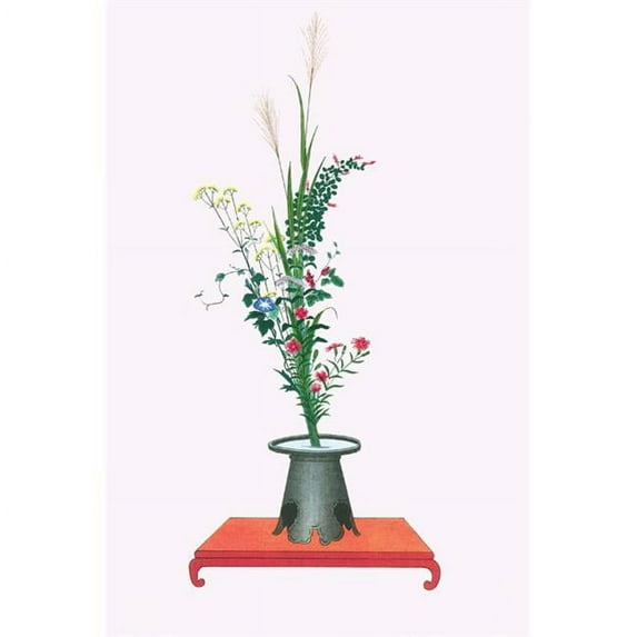 Buy Enlarge 0-587-26605-8P20x30 Aki No Nanagusa - Seven Flowers of Autumn in a Ogencho- Paper Size P20x30