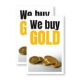 thumbnail image 1 of We Buy Gold (2-Pack) 24 Inch x 36 Inch Vinyl Decals | Sign Insert Peel & Stick Decals Stickers Window Signs | Reliable Services, Trusted Shops, Professional Signage | Made in USA, 1 of 3