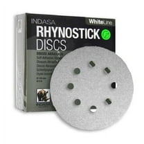 Buy Indasa 5" 8-Hole White Line Rhynostick PSA Sanding Discs – 56 Series (Grit 40, 50/Pack)