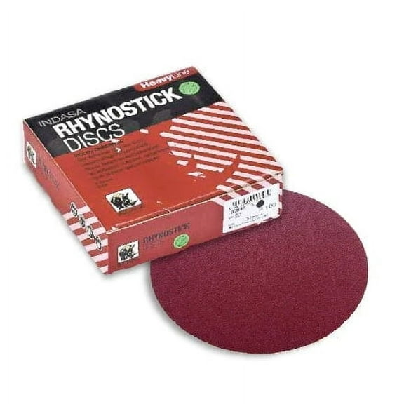 Buy Indasa 5" Rhynostick Heavy Line Solid PSA Abrasive Sanding Discs – 500-E Series (Grit 36, 50/Pack)