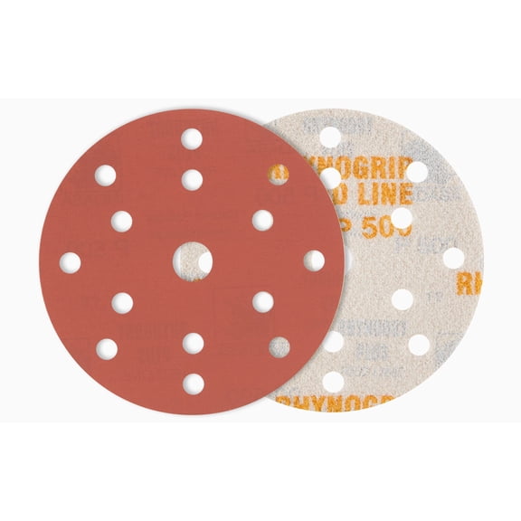 Buy Indasa 6-inch 17-Hole Rhynogrip RedLine Vacuum Sanding Discs - Grit 36 (690-17 Series)
