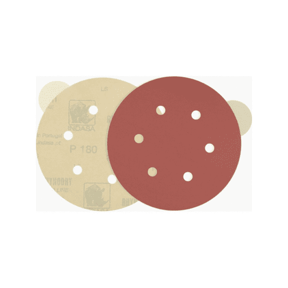 Indasa USA,Inc. Medallion 800-36E Rhynostick Red Line XL Abrasive Solid Disc, 8 in Dia, 36 Grit
