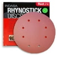 thumbnail image 1 of Buy Indasa 8" Rhynostick Red Line 8-Hole Vacuum Sanding Discs, 810 Series, 1 of 6