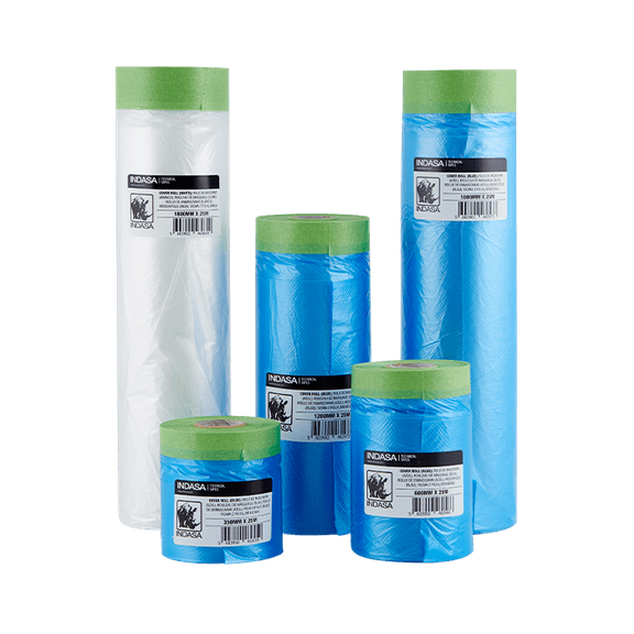 Buy Indasa Cover Rolls Pre-Taped Masking Film, 449585, 14" x 27yds, 1 Roll