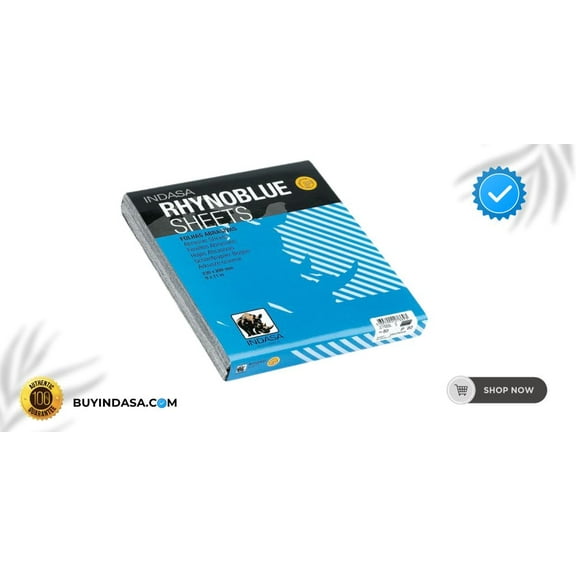 Buy Indasa Rhynoblue Cloth Backed Sanding Sheets, 8 Series (50/Box, Grit 40–220)