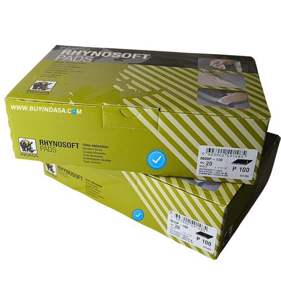 Buy Indasa Rhynosoft Foam Sanding Pads, Flexible Abrasive for Hand & Machine Use - Grit 320 (3600P Series)