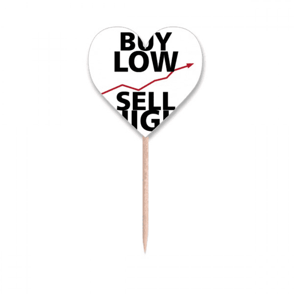 Buy Low Sell High Art Deco Fashion Toothpick Flags Heart Lable Cupcake Picks