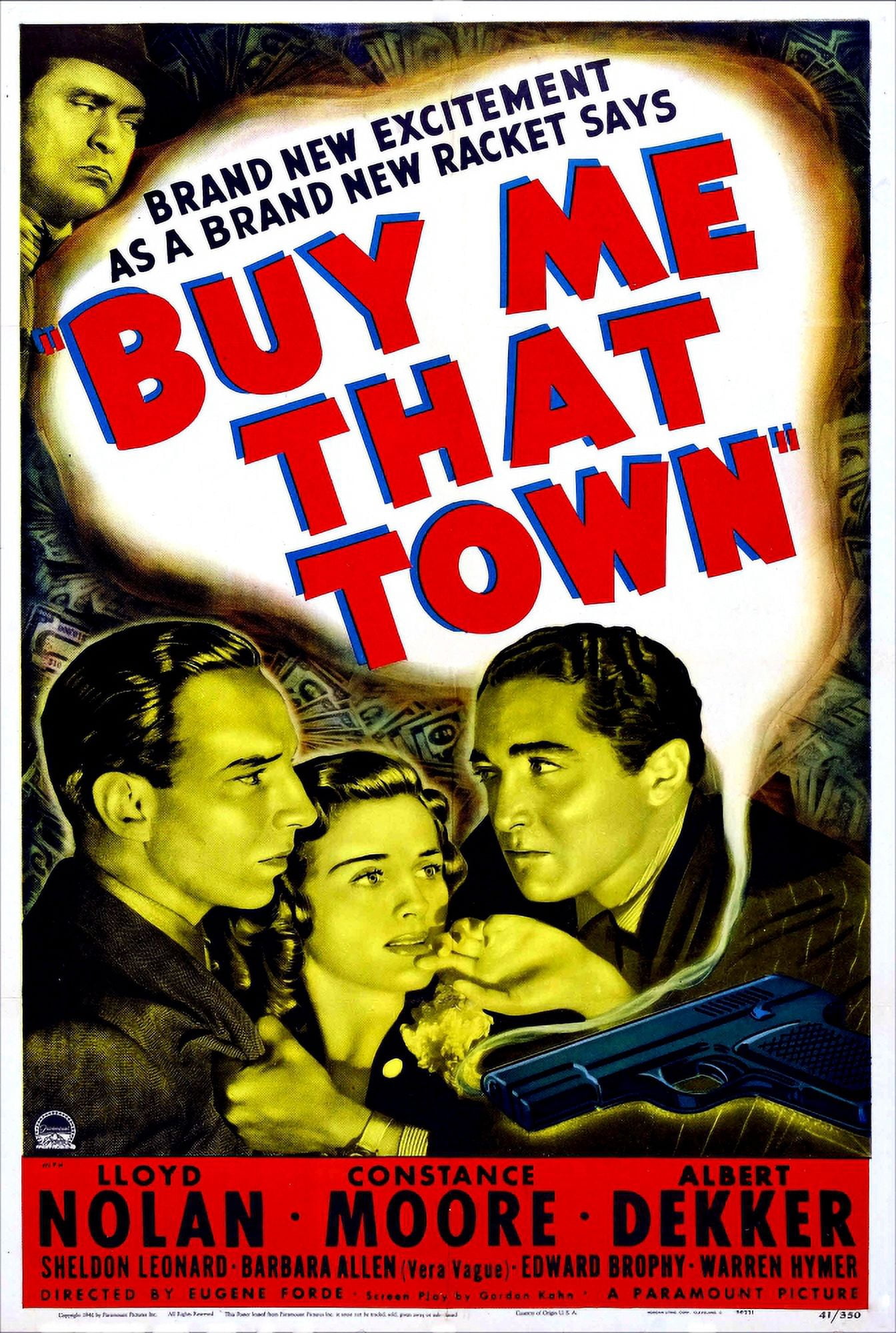 Buy Me That Town U Canvas Art -  (24 x 36)