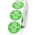Storage Inventory Label Buy One, Get One 50 Percent Off Stickers 1000Pcs Sale Stickers 1.5 Inch ...