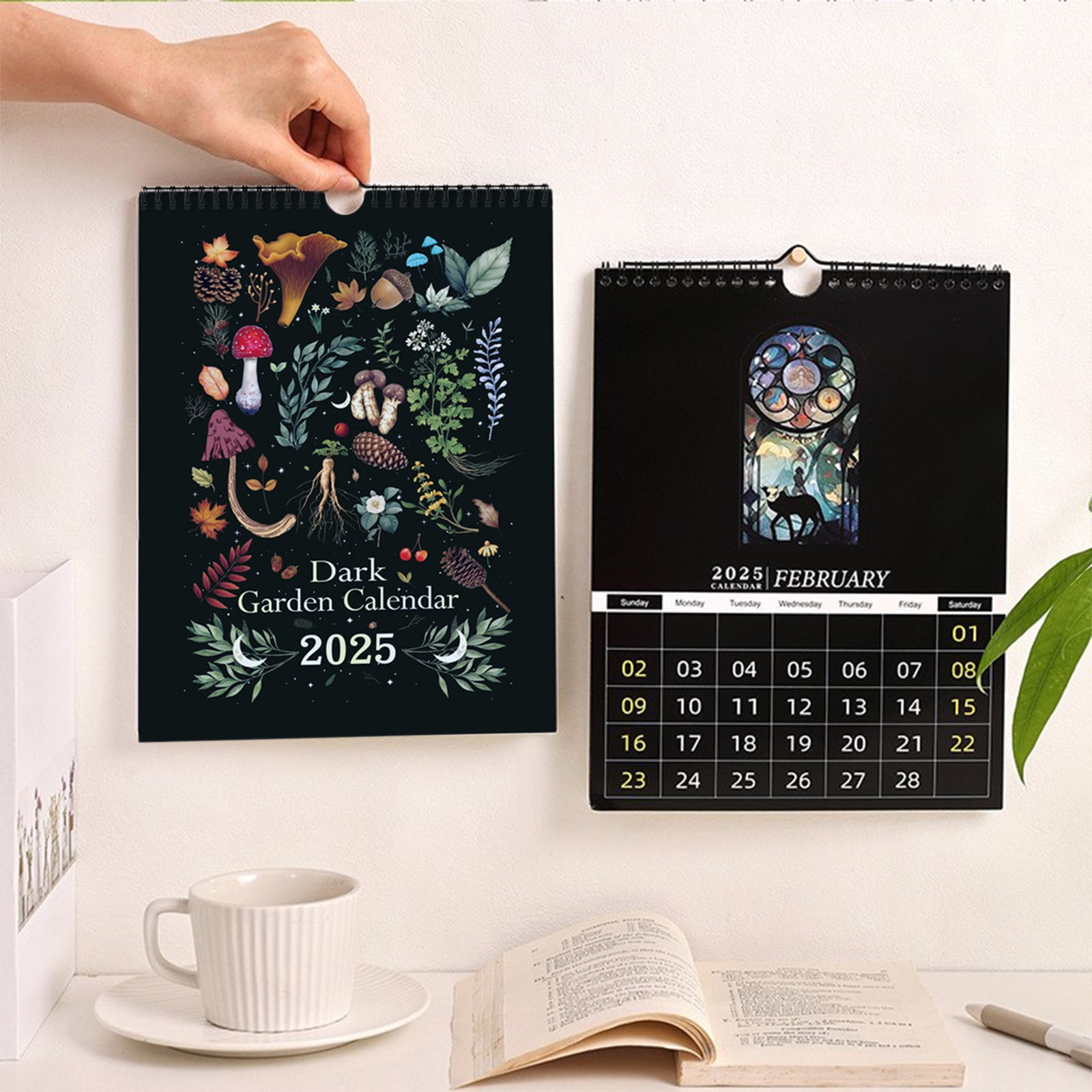 JUSEO 2025 Calendar Year Monthly Hanging Wall Calendar (January 2025 ...