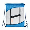 thumbnail image 1 of Buy Smart Depot G2434 Blue The Clarity Clear Drawstring Bag - Blue, 1 of 1