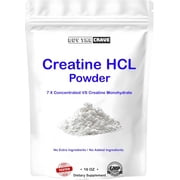 Buy The Crave Creatine HCL Powder, 16 oz   1 Ingredient, Energy & Athletic Performance Support, 604 Servings