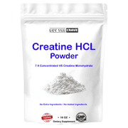 Buy The Crave Creatine HCL Powder, 16 oz   1 Ingredient, Energy & Athletic Performance Support, 604 Servings