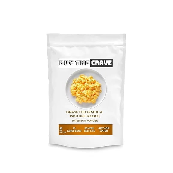 Buy The Crave Freeze Dried Pasture Raised Powdered Eggs, Gluten Free, 32 oz
