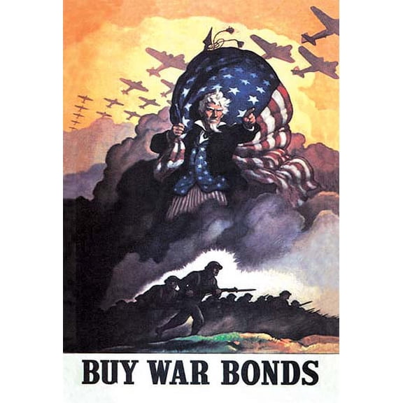 Buy War Bonds Fine art canvas print (20" x 30")