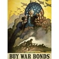 thumbnail image 1 of Buy War Bonds WWII USA Stars Stripes Flag Soldiers Aircrafts Vintage Political Propaganda Unframed Wall Art Print Poster Home Decor, 1 of 4