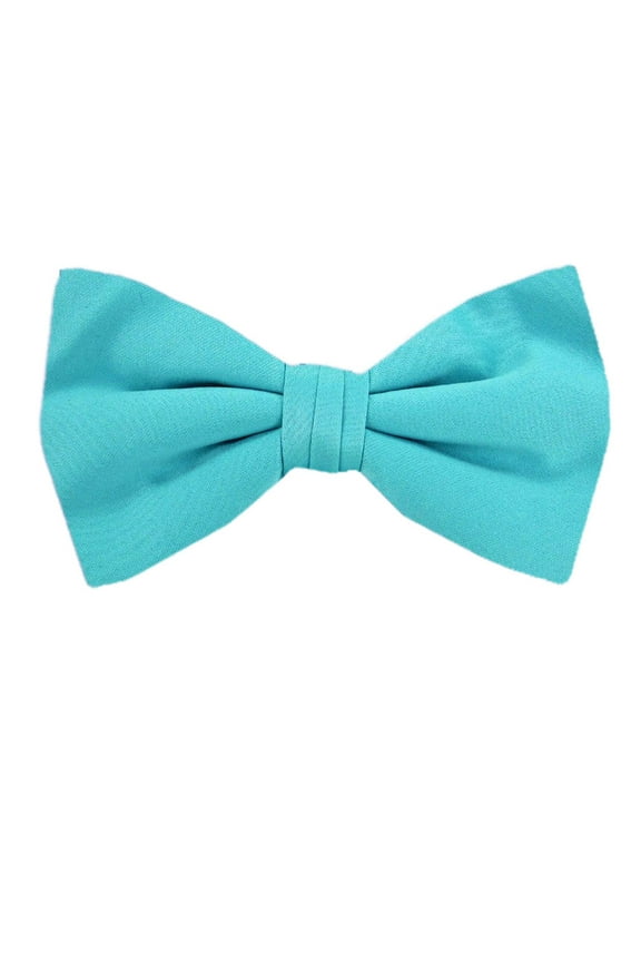 Buy Your Ties - PBT-ADF-46 - Men's Pre-tied Formal Tuxedo Solid Color Satin Bow Tie Turquoise