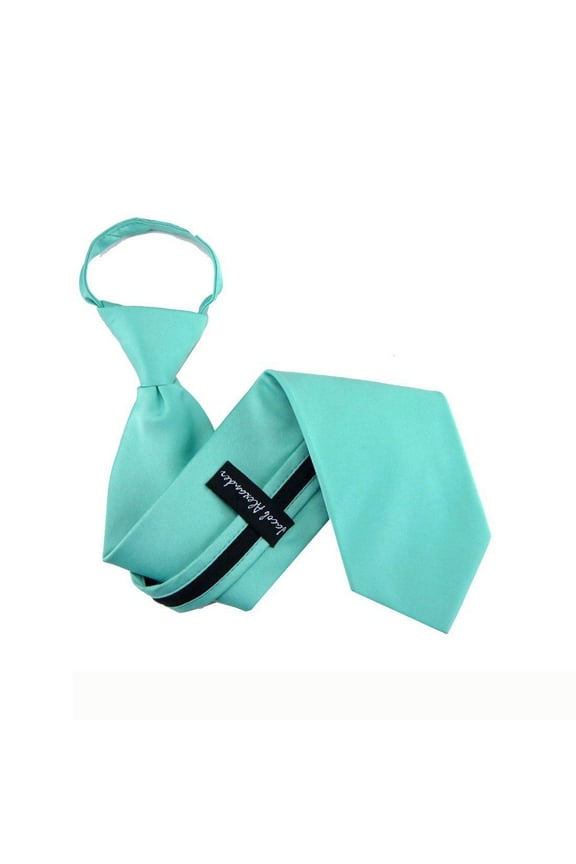 Buy Your Ties - XL-ZIP-ADF-42 - Mens Extra Long Solid Zipper Tie