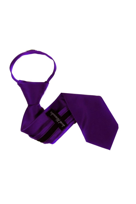 Buy Your Ties - XL-ZIP-ADF-6 - Mens Extra Long Solid Zipper Tie