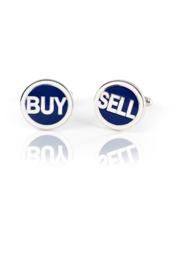 Buy and Sell Traders Cufflinks