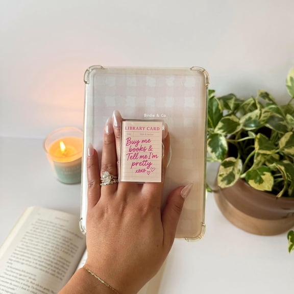 Buy me Books E-reader Grip, MagSafe E-reader Grip, Magnetic E-reader Holder, E-reader Accessories, Bookish Gifts for her