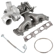 BuyAutoParts Turbo Kit w/ Stigan Turbocharger, Gaskets & Oil Feed Line For Range Rover Evoque 2014 2015 2016 2017