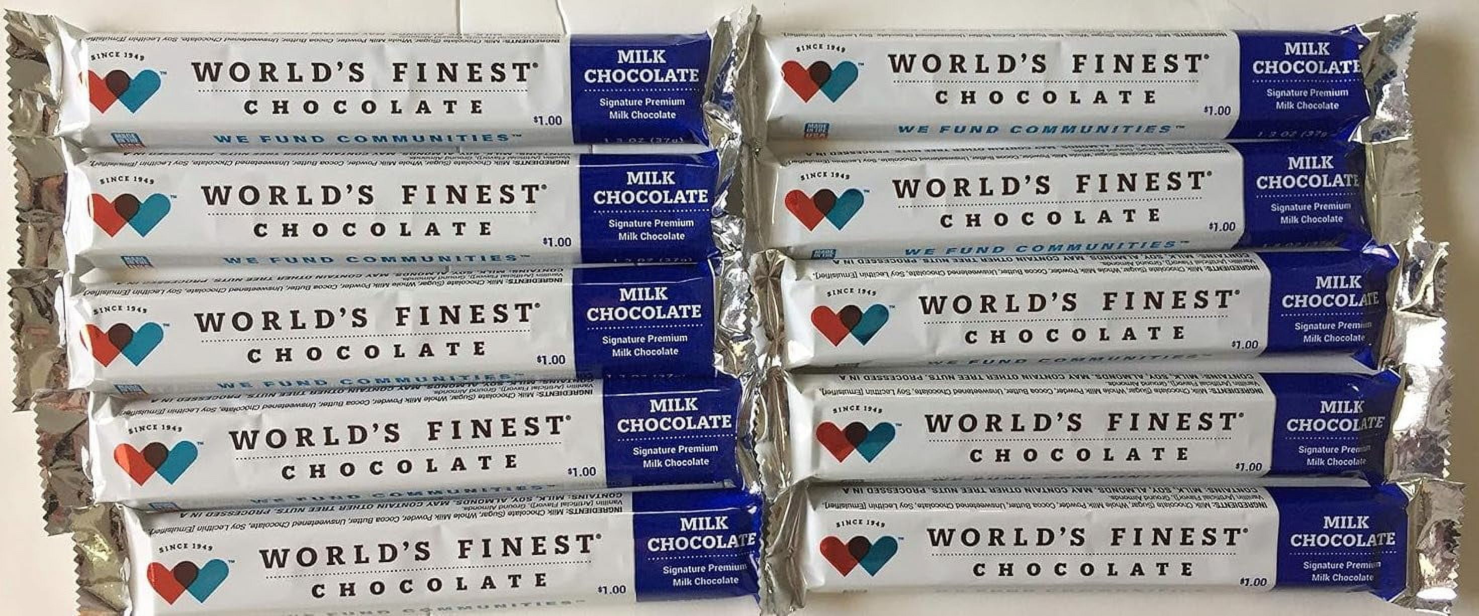 BuyBocceBalls Listing - 10 Bars - World's Finest Chocolate - Plain Milk ...