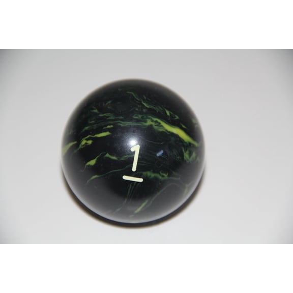 BuyBocceBalls Listing - EPCO Replacement Ball #1 Marbleized Glo Regulation Billiard or Pool Set, 5.75oz, 2.25" diam