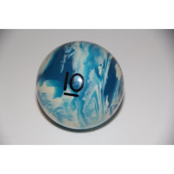 BuyBocceBalls Listing - EPCO Replacement Ball #10 Marbleized Glo Regulation Billiard or Pool Set, 5.75oz, 2.25" diam