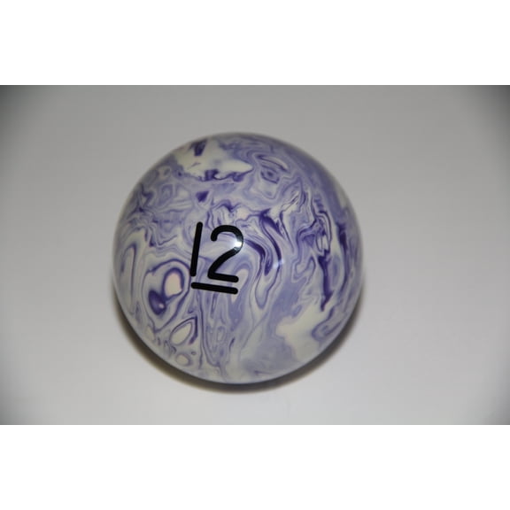 BuyBocceBalls Listing - EPCO Replacement Ball #12 Marbleized Glo Regulation Billiard or Pool Set, 5.75oz, 2.25" diam