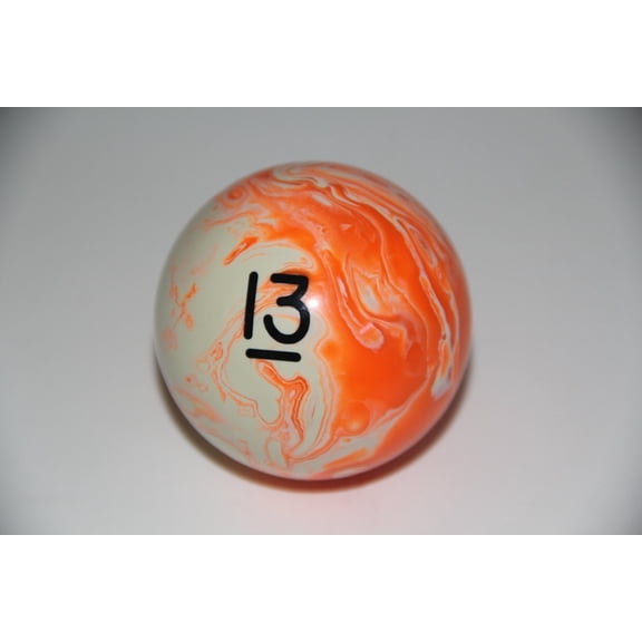 BuyBocceBalls Listing - EPCO Replacement Ball #13 Marbleized Glo Regulation Billiard or Pool Set, 5.75oz, 2.25" diam