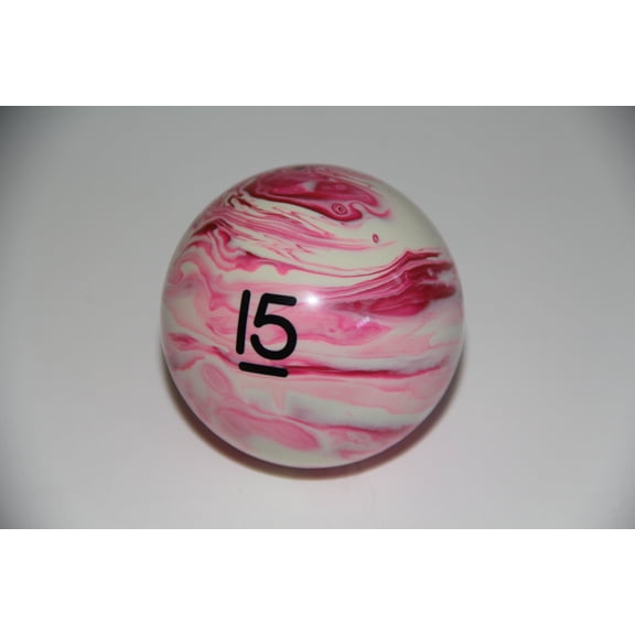 BuyBocceBalls Listing - EPCO Replacement Ball #15 Marbleized Glo Regulation Billiard or Pool Set, 5.75oz, 2.25" diam