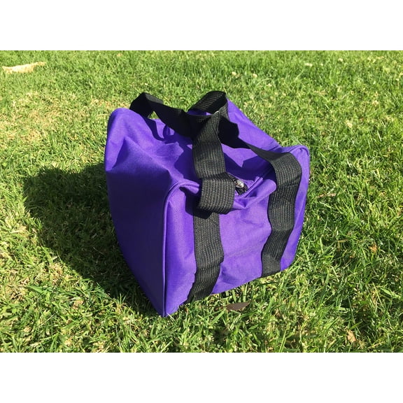 BuyBocceBalls Listing Listing - - Extra Heavy Duty Nylon Bocce Bag (3 of 7) - Purple with Black Handles