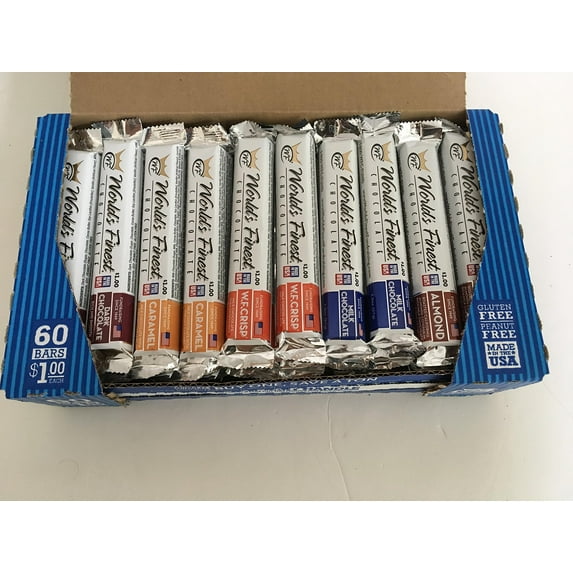 BuyBocceBalls Listing - NEW and IMPROVED - 50 BARS - World's Finest Chocolate -Variety Pack