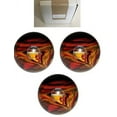 thumbnail image 1 of BuyBocceBalls New Listing - (4 3/4 inch- 3lbs. 10 oz.) Pack of 3 EPCO Duckpin Bowling Balls- Marbleized - Black, Red & Yellow, 1 of 1