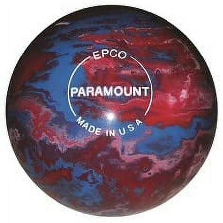 BuyBocceBalls New Listing - (4 3/4 inch- 3lbs. 8 oz.) EPCO Duckpin Bowling Ball - Single - Marbleized - Royal, Red & White